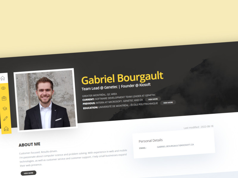 Gabriel Bourgault Site web complet