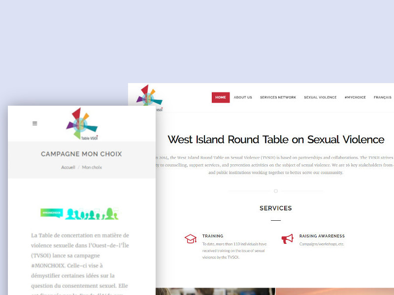 Table de concertation en matière de violences sexuelles dans l'Ouest-de-l'île Complete Website