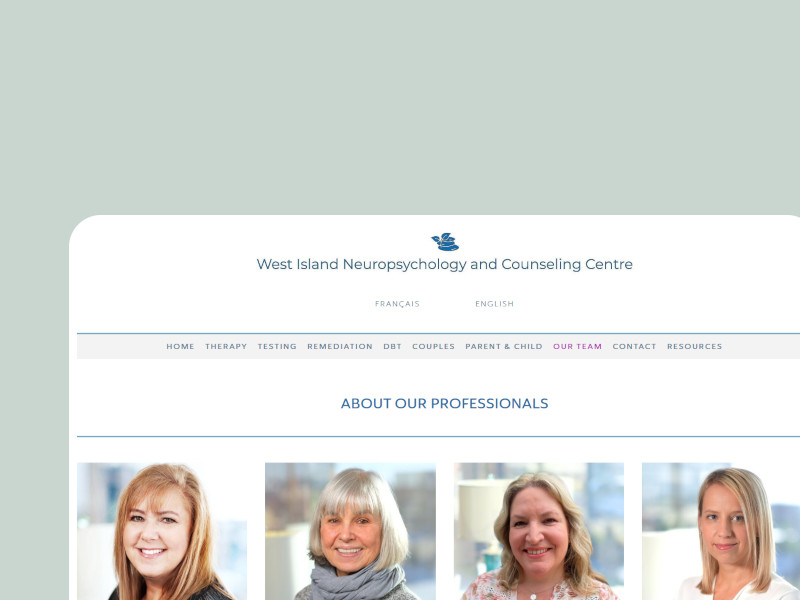 West Island Neuropsychology and Counseling Centre Squarespace Website Maintenance